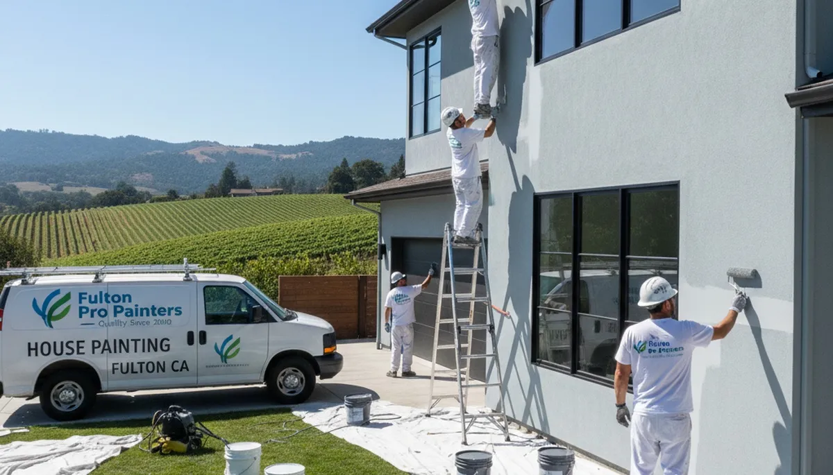 House painting service in Santa Rosa, CA by professional painters for residential exterior and interior work