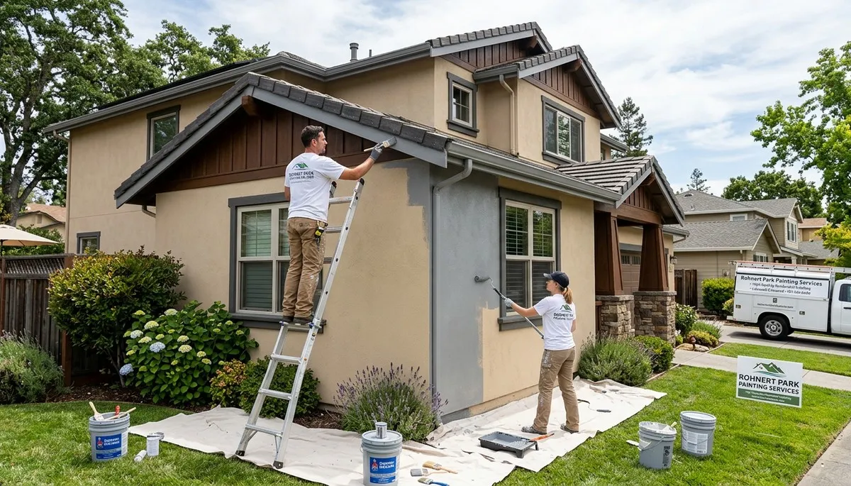 Professional house painters in Santa Rosa CA providing expert exterior and interior painting services