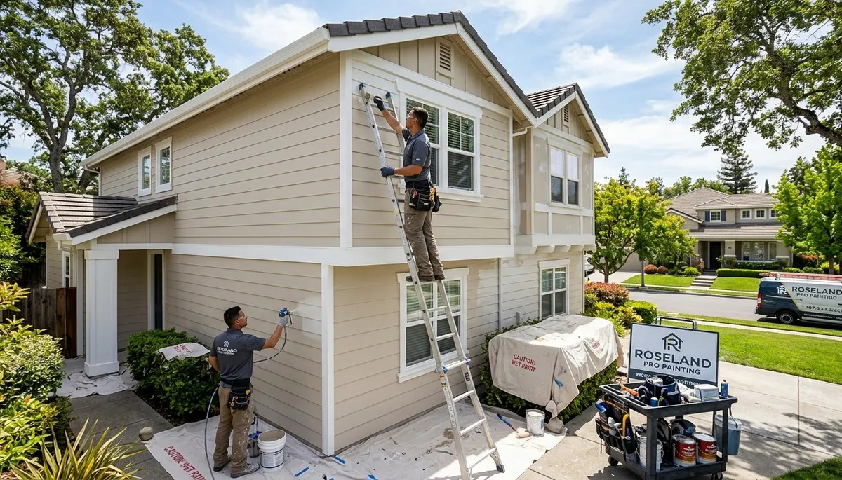 Professional exterior house painting service in Santa Rosa, CA by local painting experts