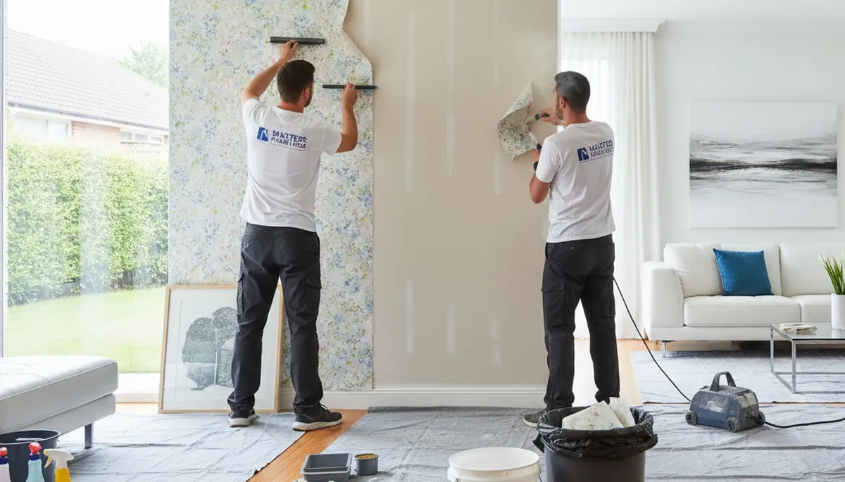 Professional wallpaper removal service in Santa Rosa, CA restoring Wine Country home interiors